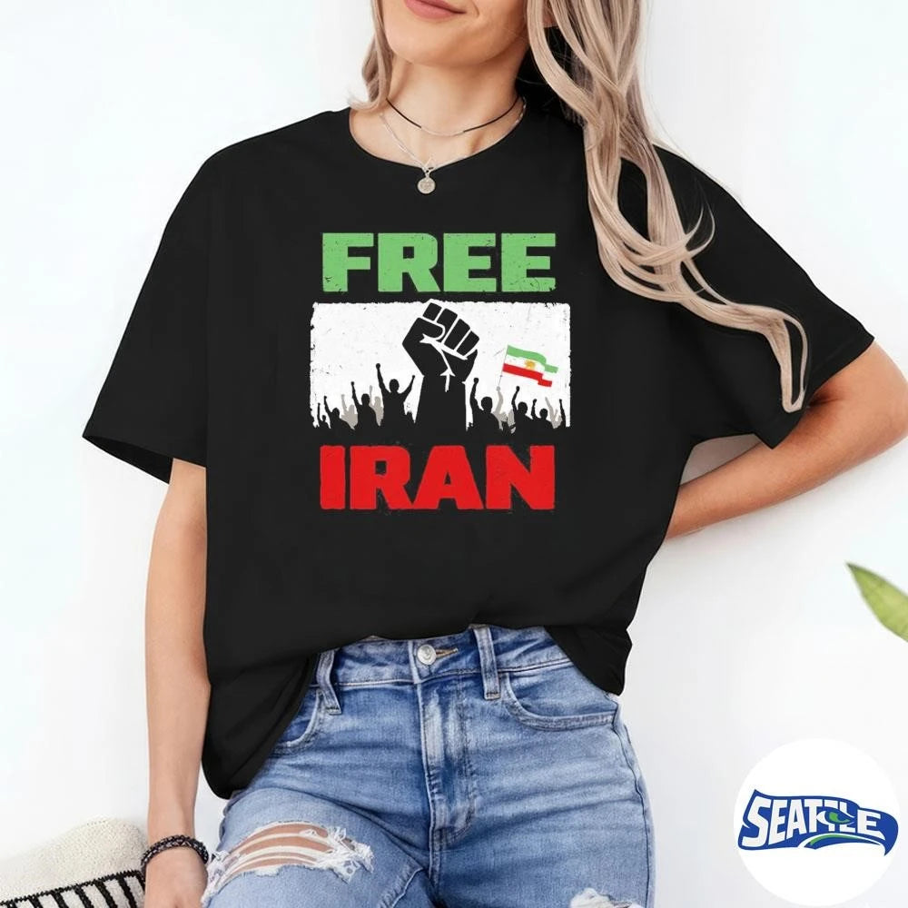 Free Iran Protest – Persian Flag Support No War Iran 2026 shirt