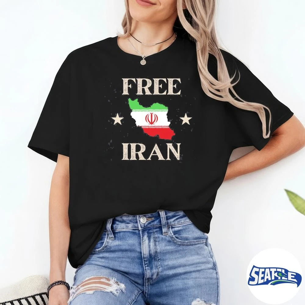 Free Iran Protest – Vintage Flag No War Iran 2026 shirt