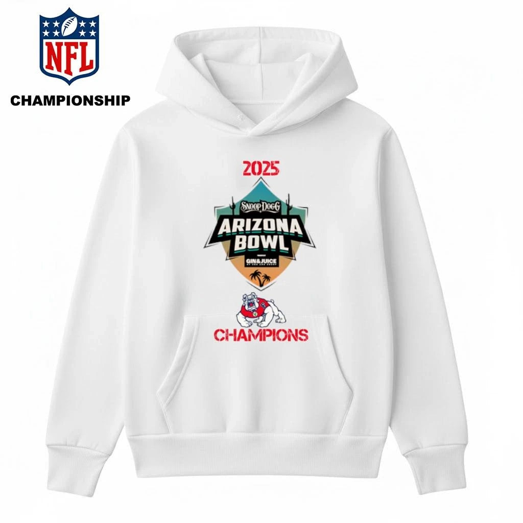 Fresno State Bulldogs 2025 Snoop Dogg Arizona Bowl Champions Logo Shirt