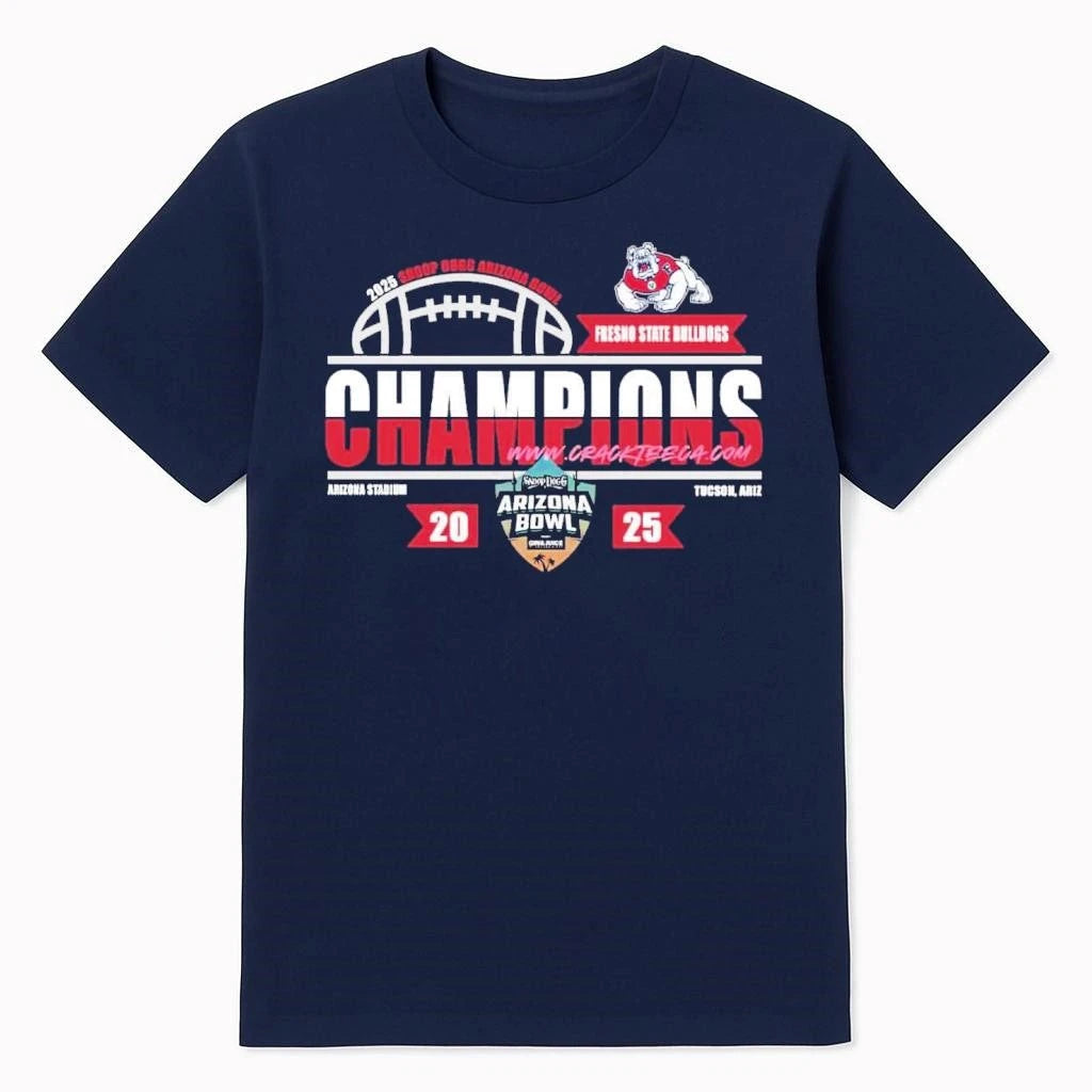 Fresno State Bulldogs Football 2025 Snoop Dogg Arizona Bowl Champions Locker Room Shirt