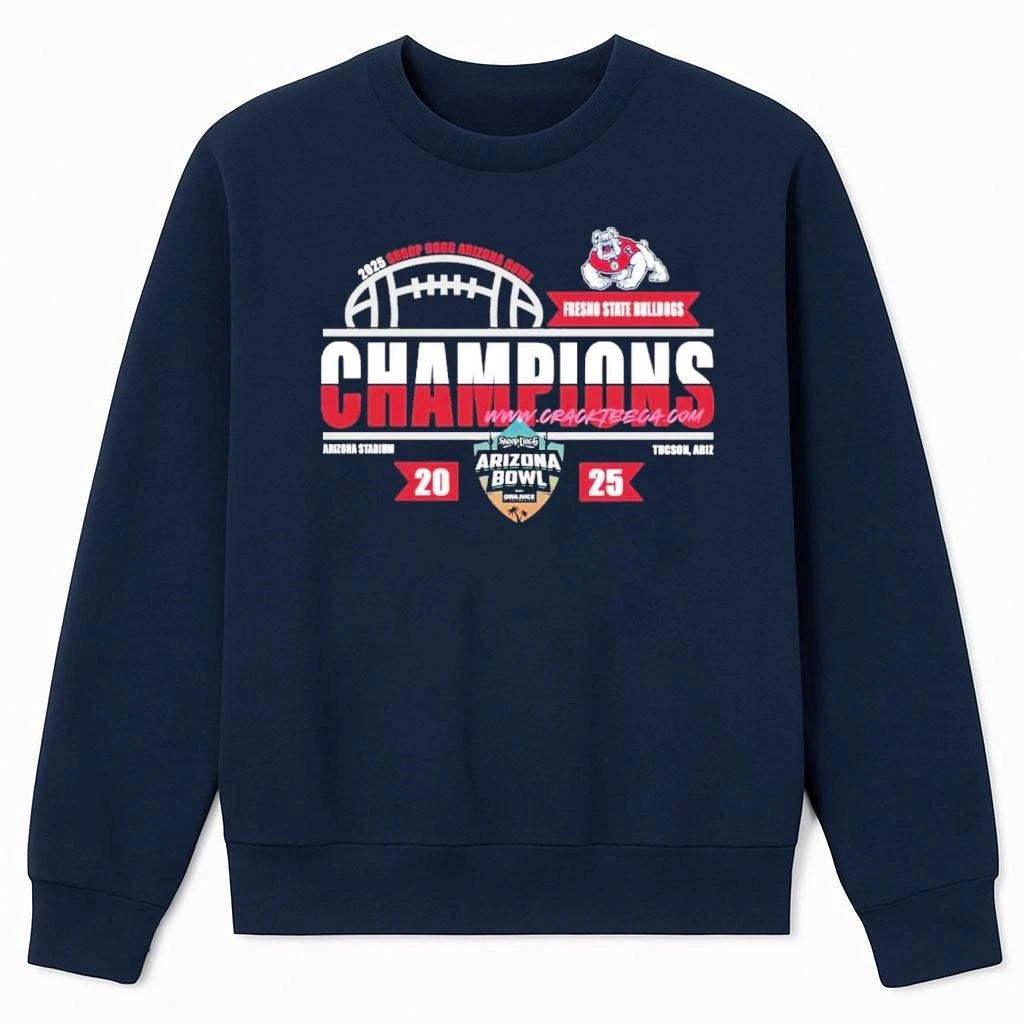 Fresno State Bulldogs Football 2025 Snoop Dogg Arizona Bowl Champions Locker Room Shirt