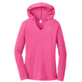 Fuscia V-Neck Triblend Hoodie