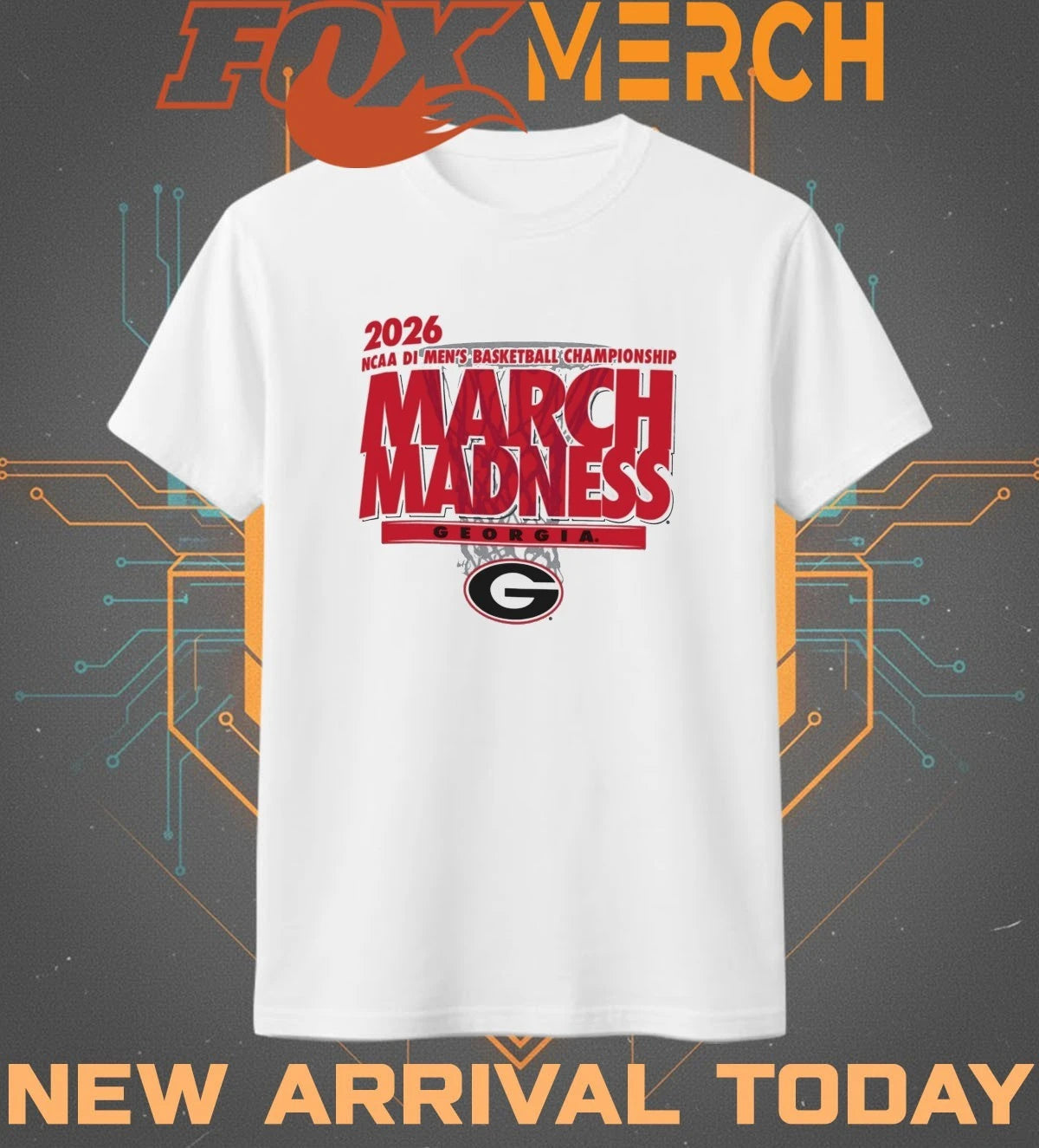Georgia Bulldogs 2026 NCAA DI Men’s Basketball Championship March Madness t-shirt