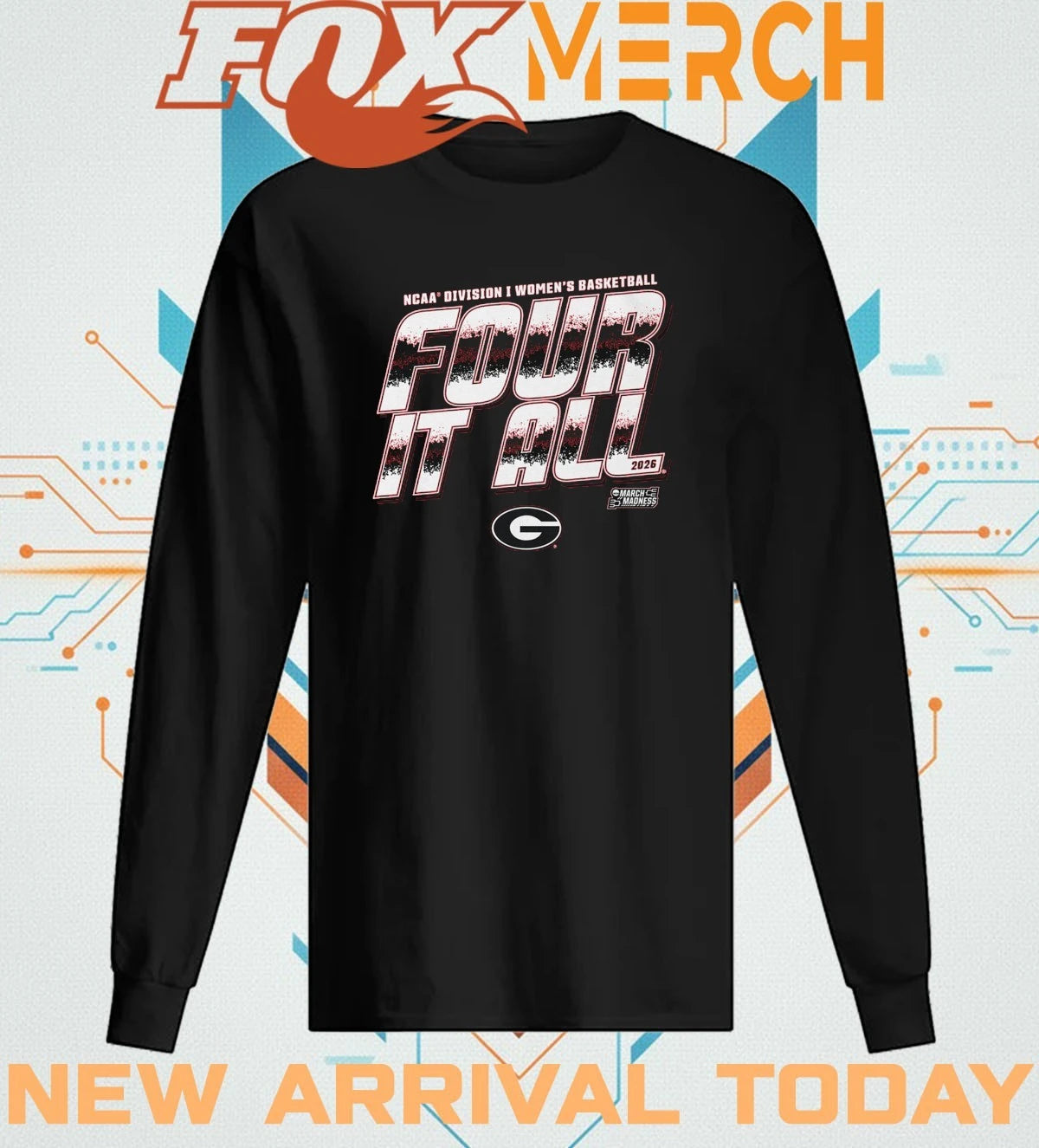Georgia Bulldogs 2026 NCAA Division I Women’s Basketball Four It All t-shirt