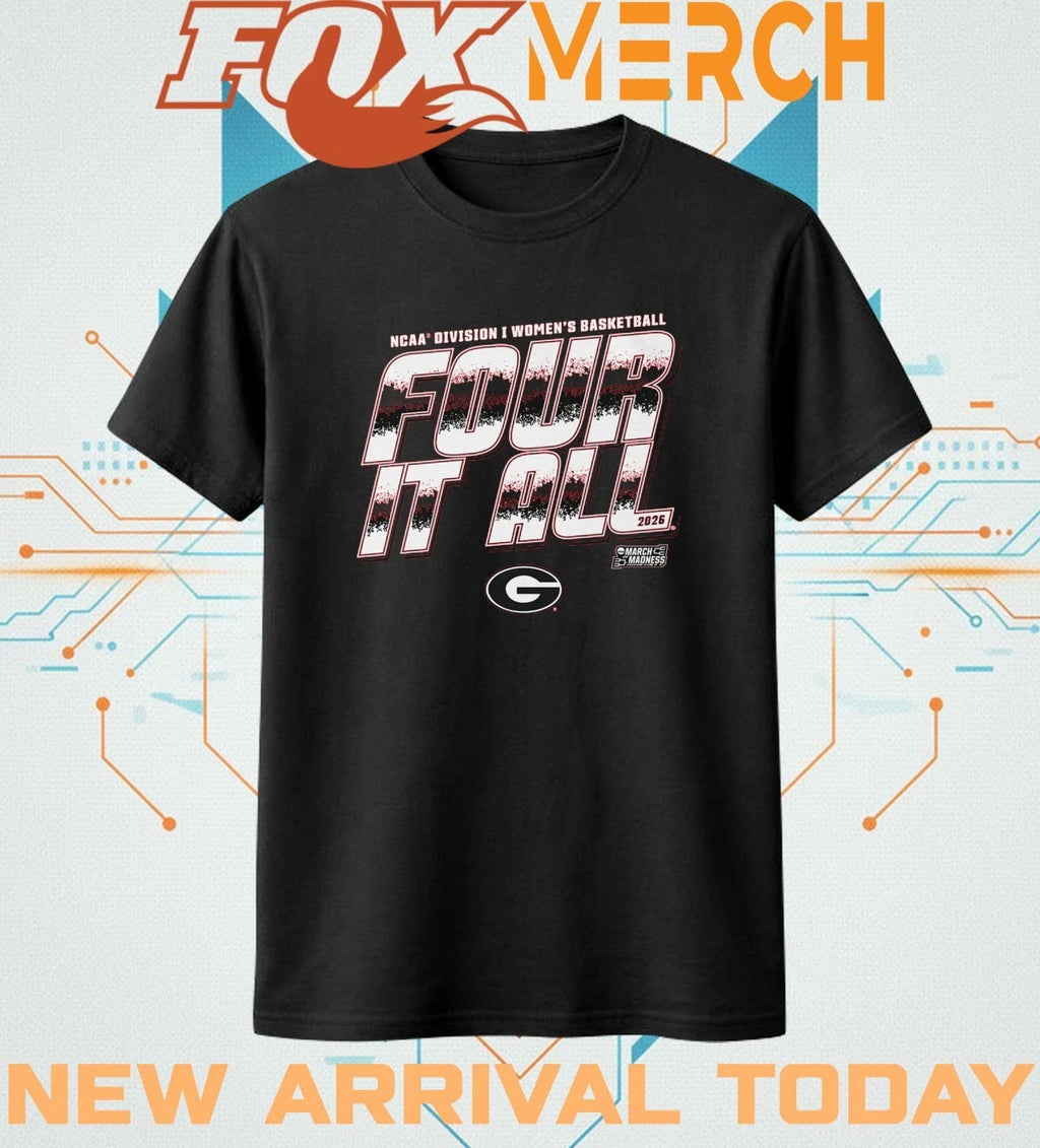Georgia Bulldogs 2026 NCAA Division I Women’s Basketball Four It All t-shirt
