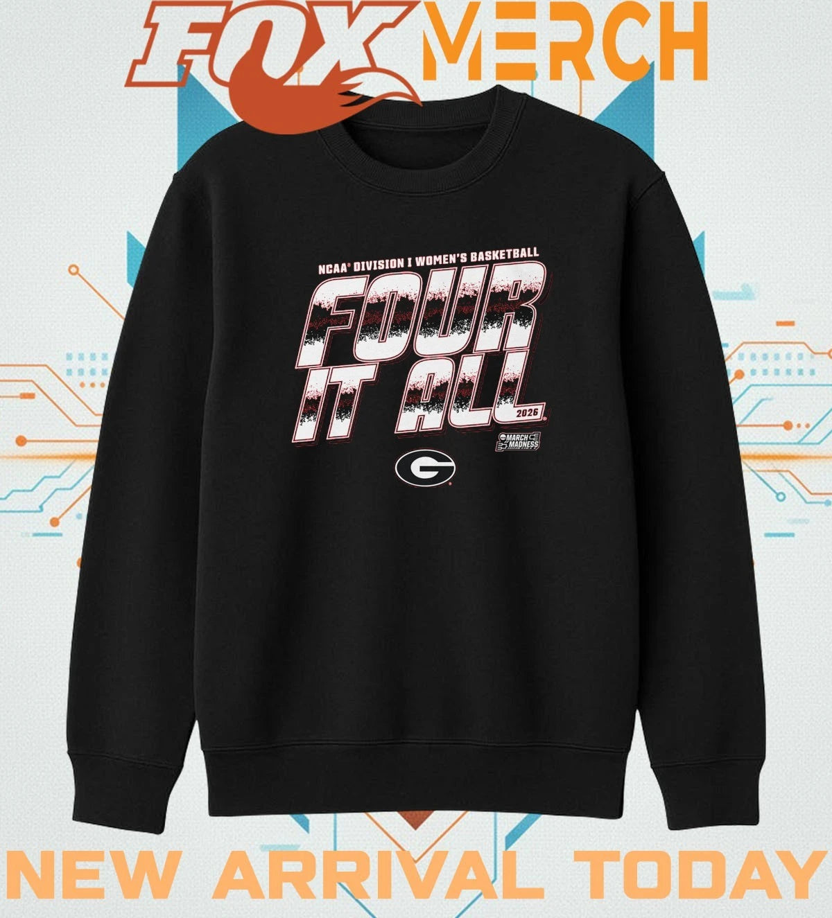 Georgia Bulldogs 2026 NCAA Division I Women’s Basketball Four It All t-shirt
