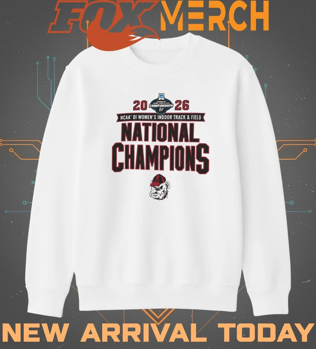 Georgia Bulldogs 2026 NCAA Women’s Indoor Track &amp; Field National Champions t-shirt