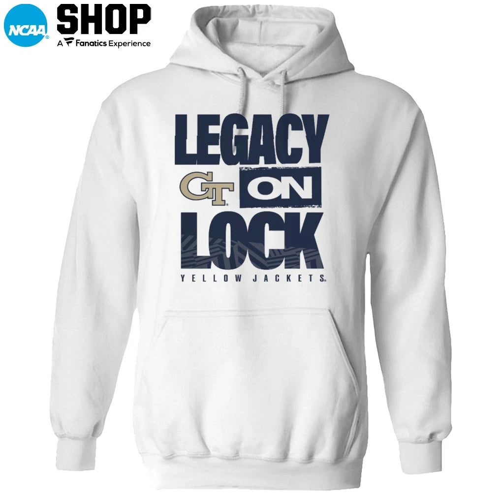 Georgia Tech Yellow Jackets 2026 Legacy On Lock On-Court March Madness T-Shirt
