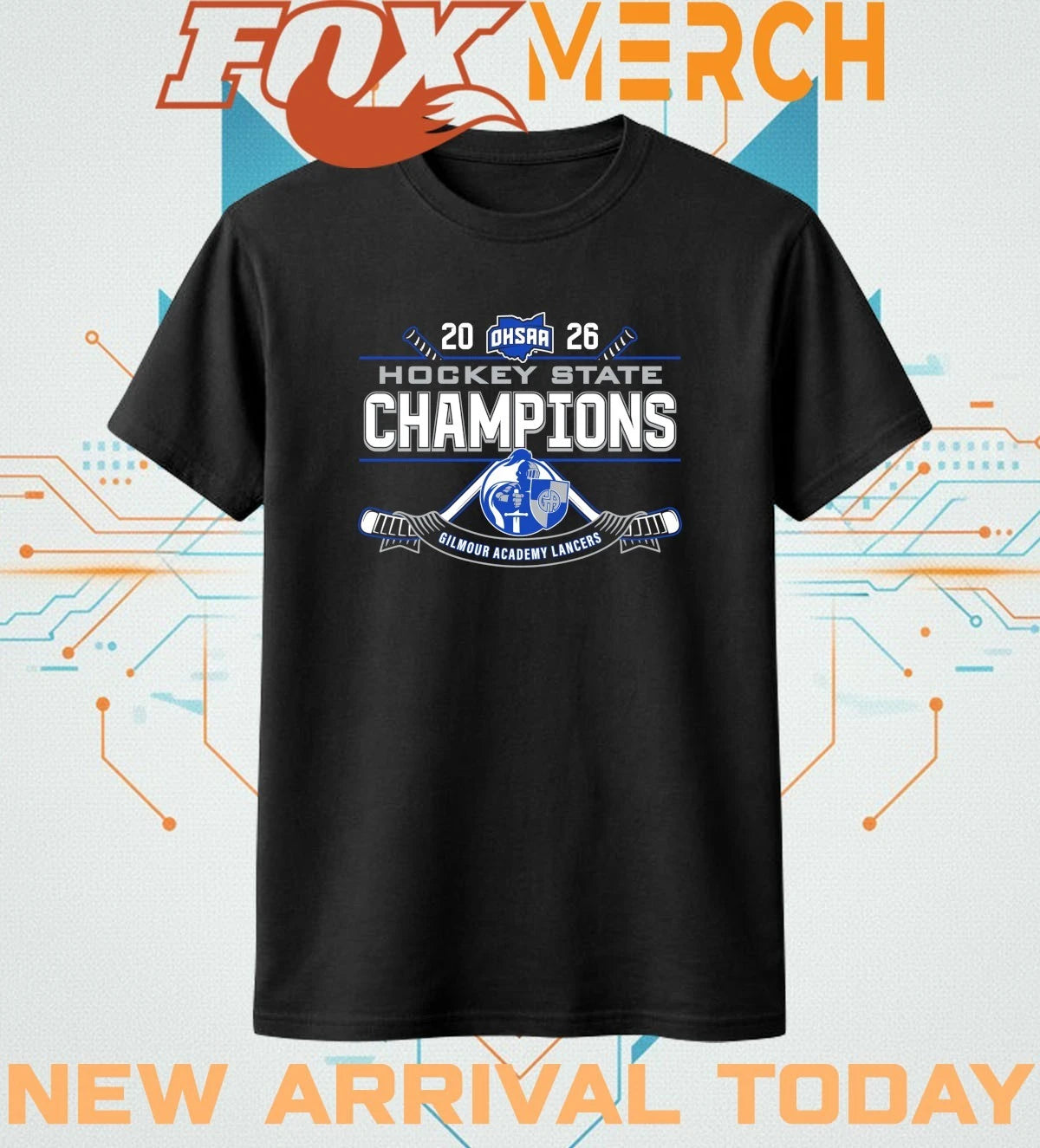 Gilmour Academy Lancers 2026 OHSAA Hockey State Champions t-shirt