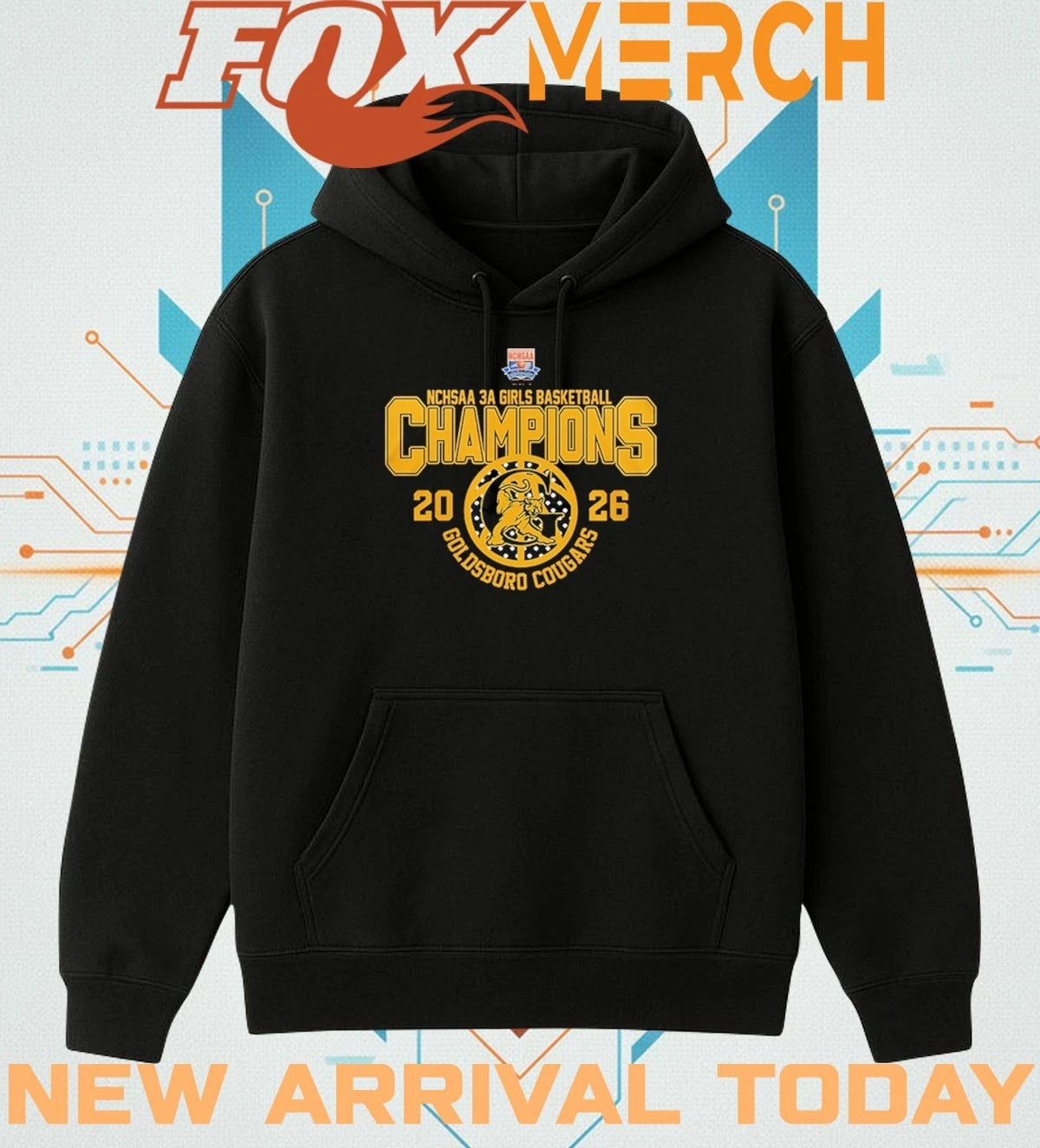 Goldsboro Cougars 2026 3A Girls Basketball Champions t-shirt