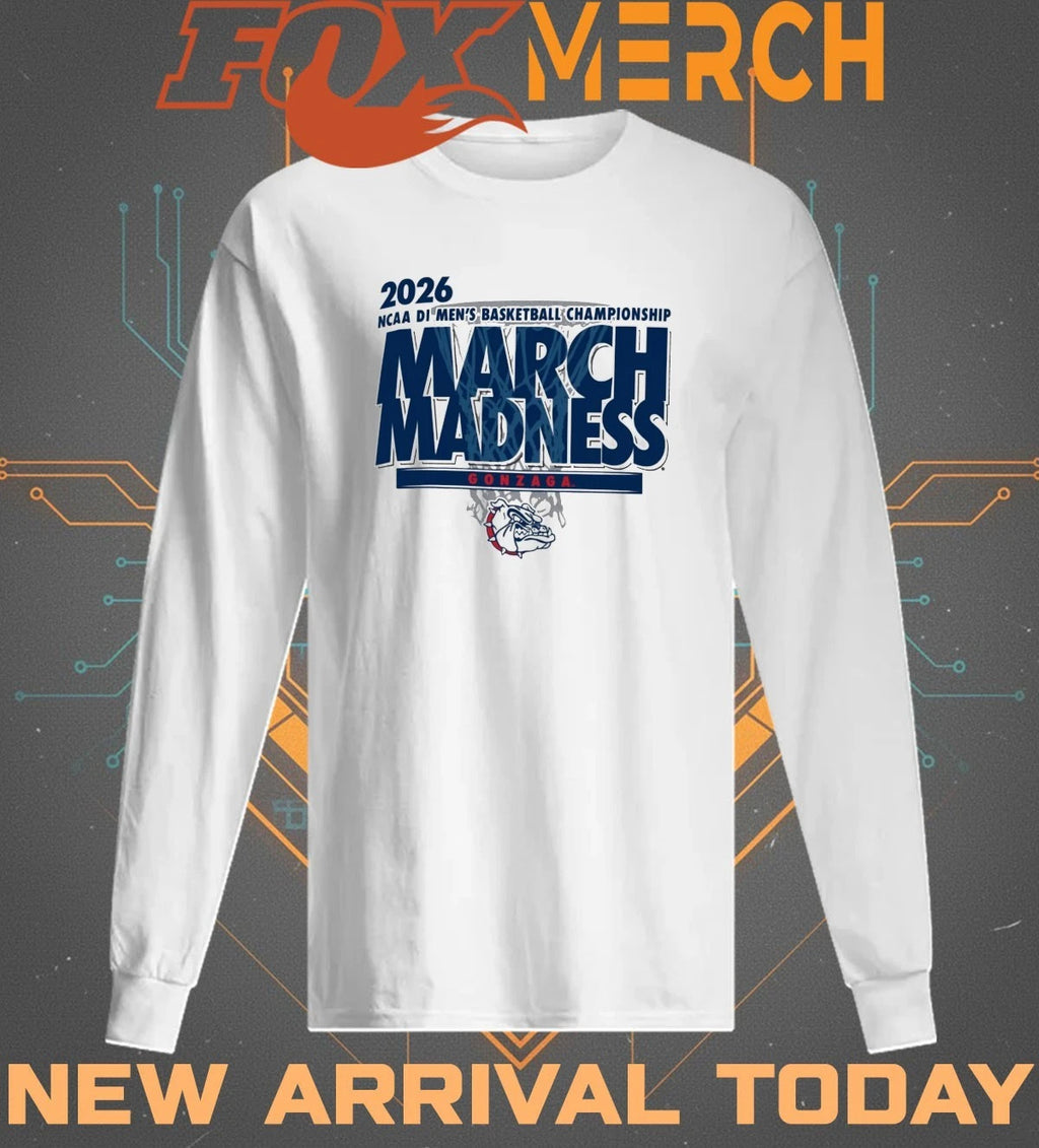 Gonzaga Bulldogs 2026 NCAA DI Men’s Basketball Championship March Madness t-shirt