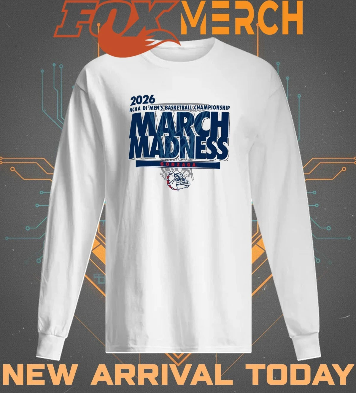 Gonzaga Bulldogs 2026 NCAA DI Men’s Basketball Championship March Madness t-shirt