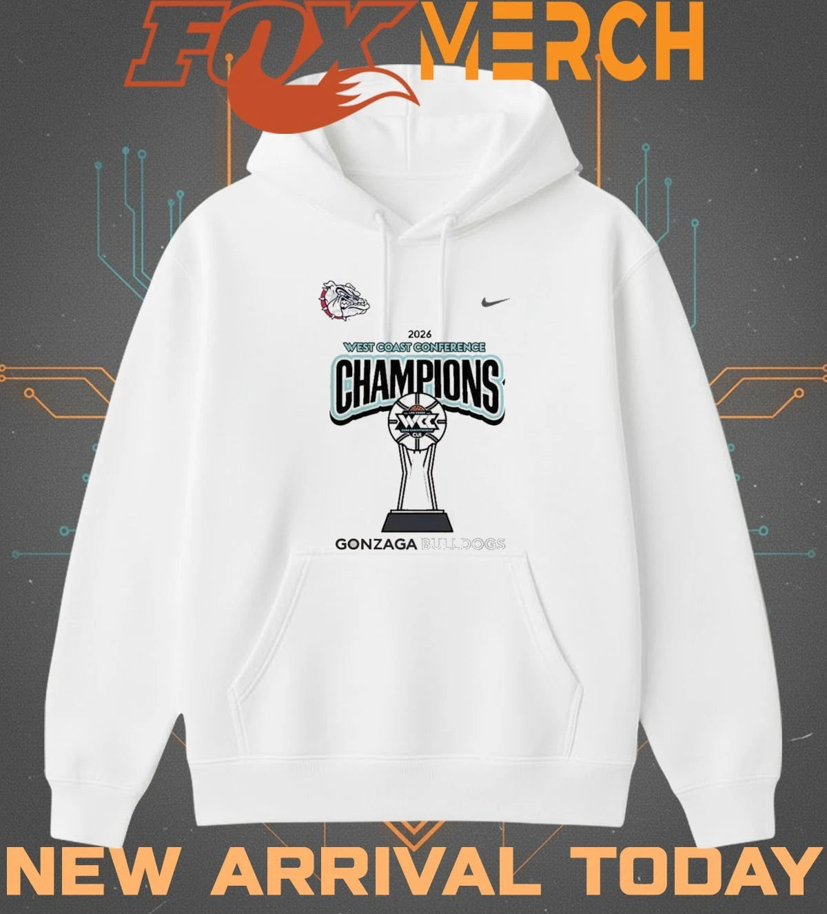 Gonzaga Bulldogs 2026 West Coast Conference Men’s Basketball Tournament Champions t-shirt