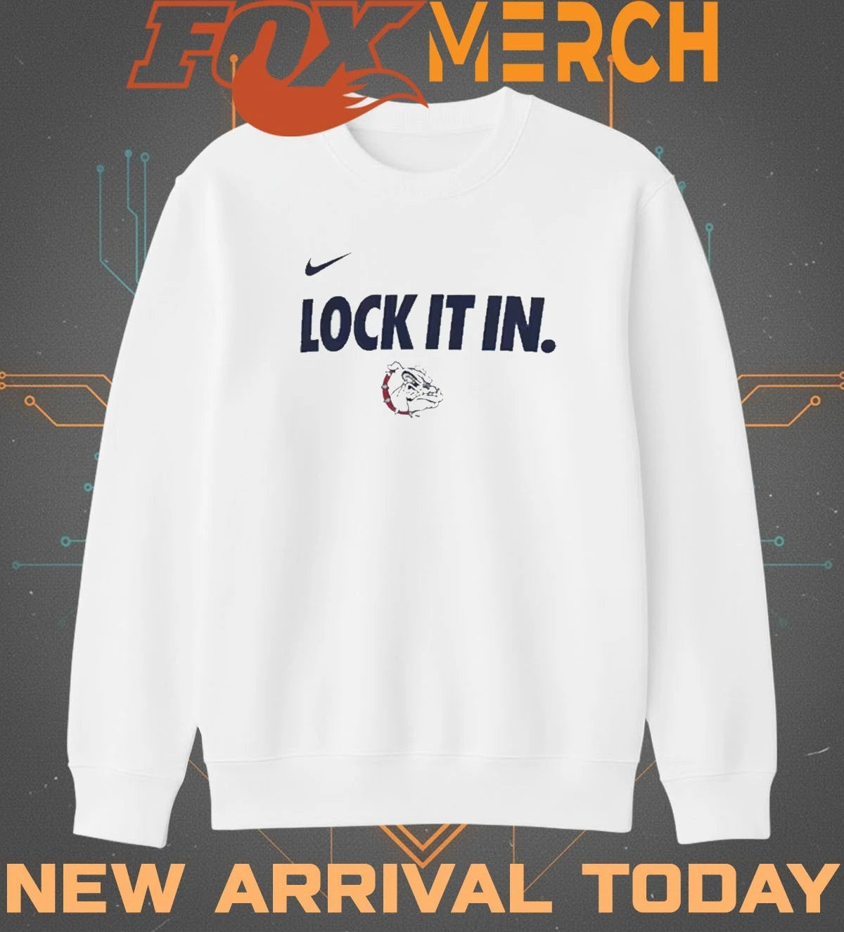 Gonzaga Bulldogs Lock It In 2026 On-Court Bench Legend Dri-FIT t-shirt