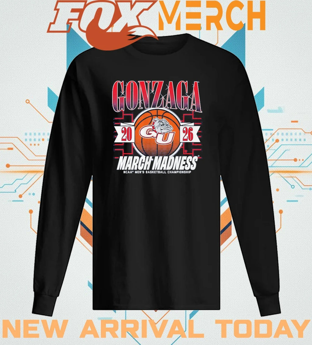 Gonzaga Bulldogs Men’s Basketball 2026 March Madness t-shirt