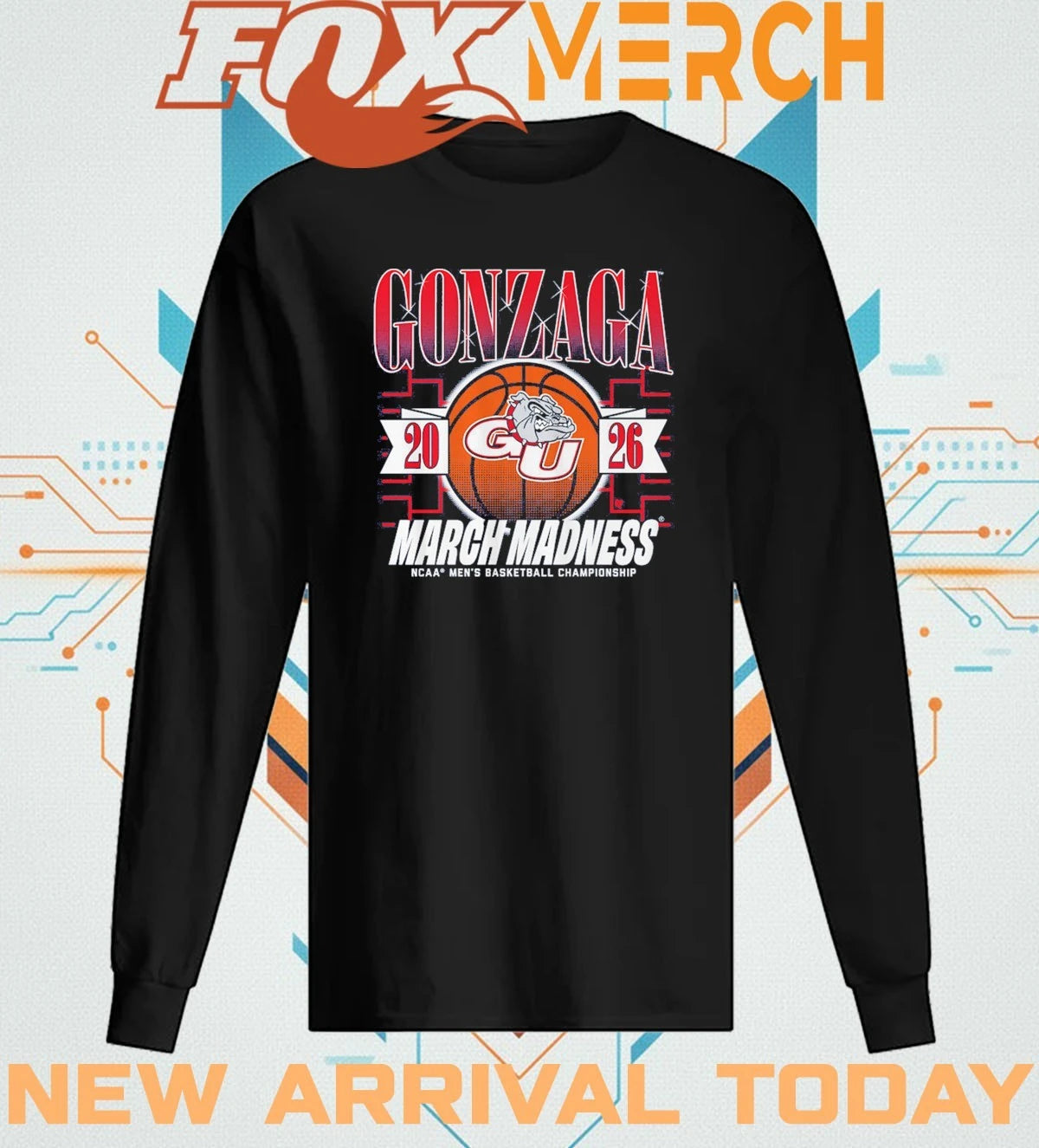 Gonzaga Bulldogs Men’s Basketball 2026 March Madness t-shirt