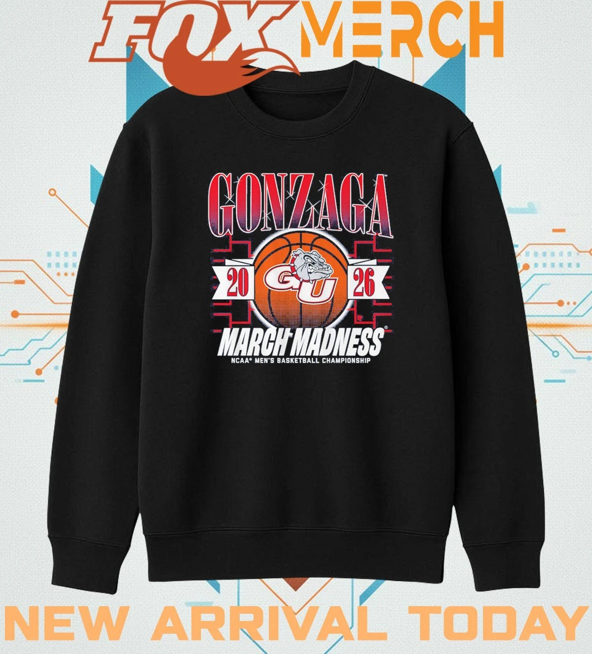 Gonzaga Bulldogs Men’s Basketball 2026 March Madness t-shirt