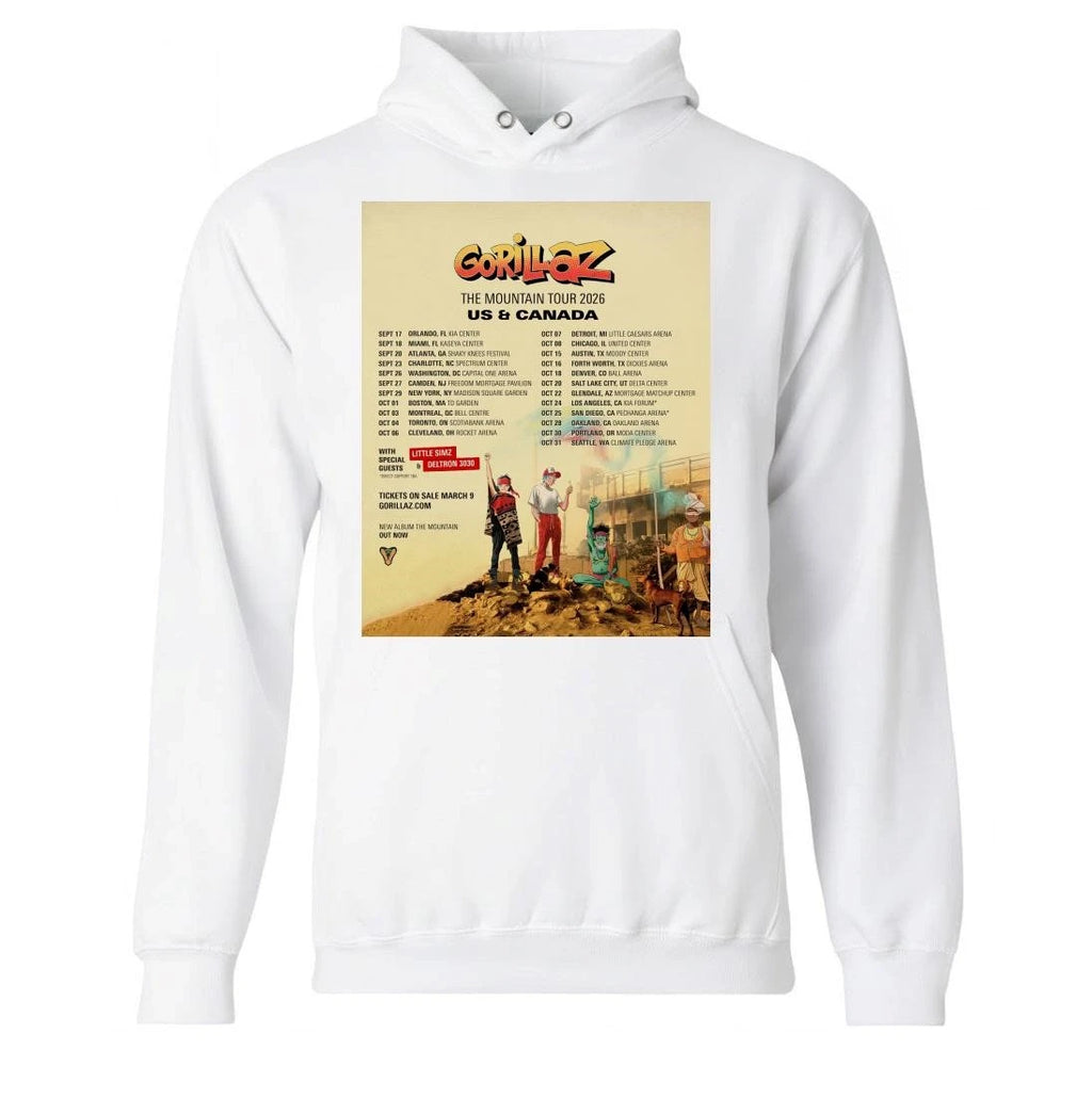 Gorillaz The Mountain Tour US And Canada 2026 Schedule Tour Dates Shirt
