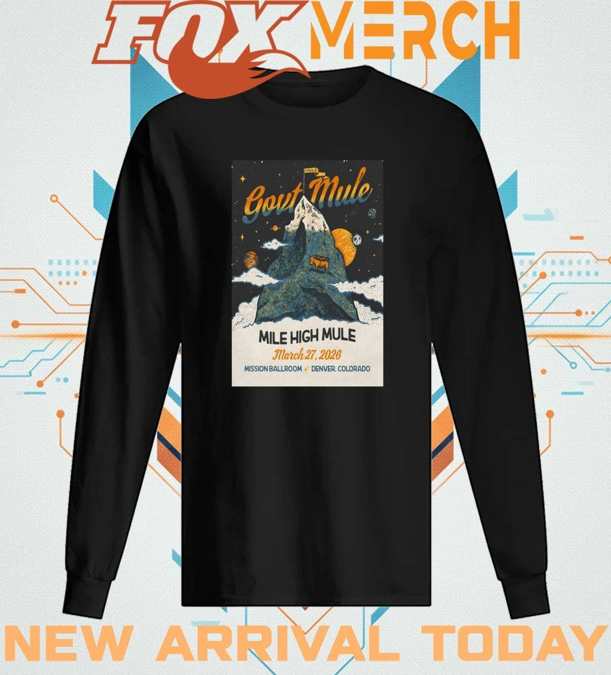 Gov’t Mule Denver CO 3 27 2026 poster t-shirt