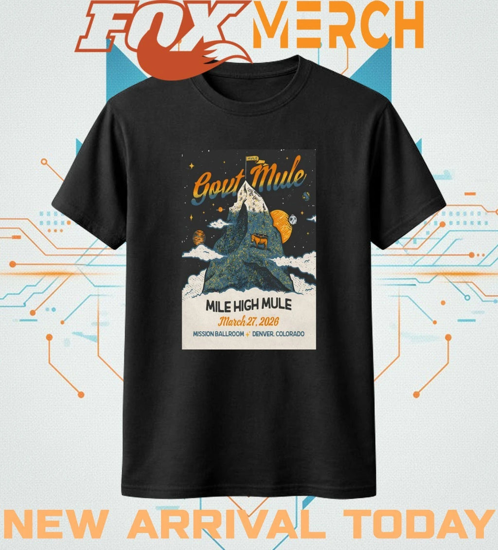 Gov’t Mule Denver CO 3 27 2026 poster t-shirt