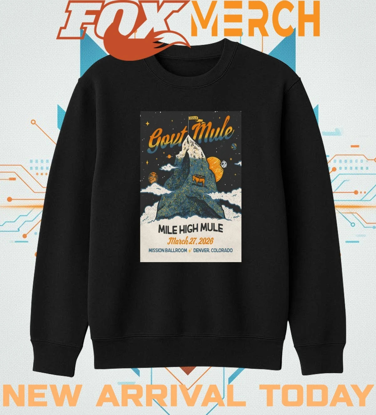 Gov’t Mule Denver CO 3 27 2026 poster t-shirt