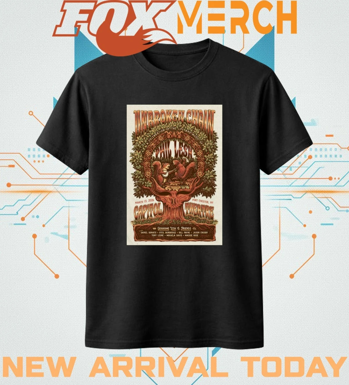 Grahame Lesh And Friends The Capitol Theatre In Port Chester NY mar 13 2026 poster t-shirt