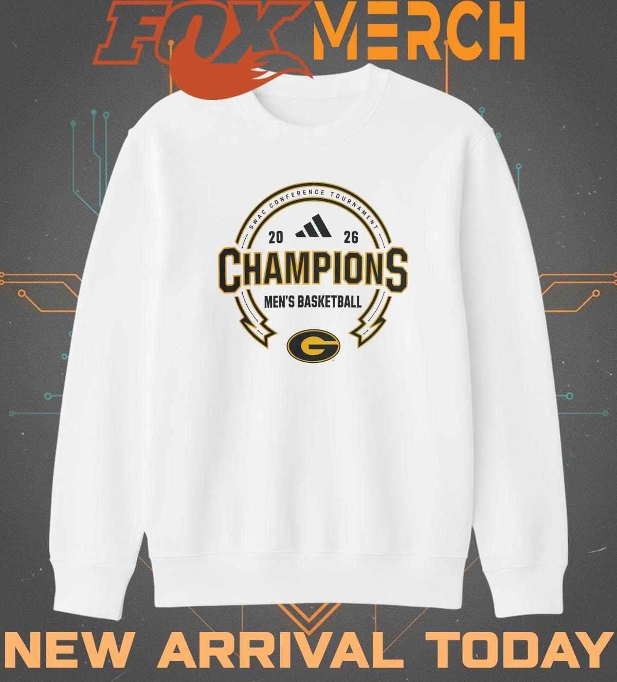 Grambling Tigers Men’s Basketball 2026 SWAC Conference Tournament Champions t-shirt