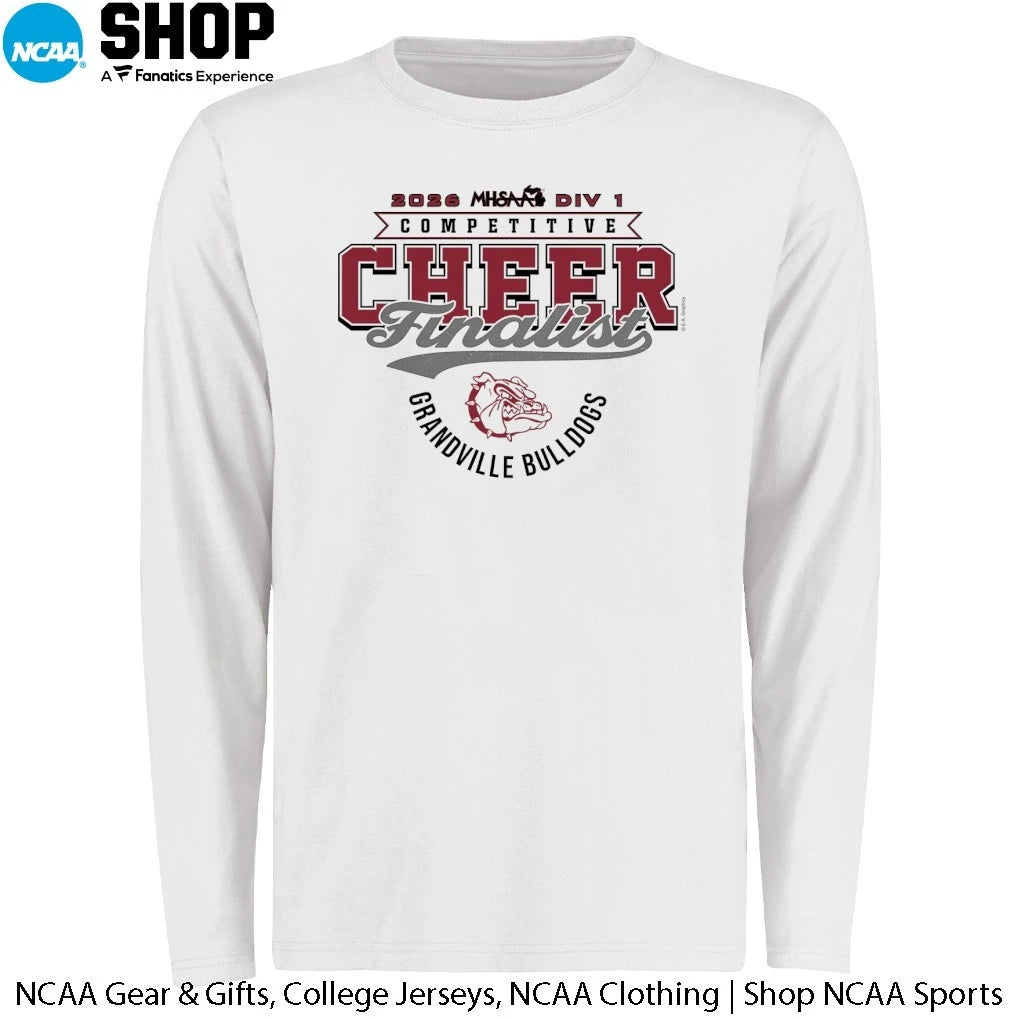 Grandville Bulldogs 2026 MHSAA DIV 1 Competitive Cheer Finalist T-Shirt
