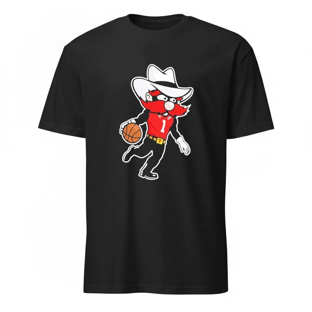 Grant McCasland Wears Raider Red Mascots Shirt