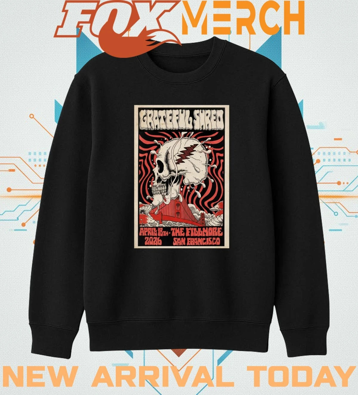 Grateful Shred The Fillmore San Francisco, CA 04.18.2026 poster t-shirt