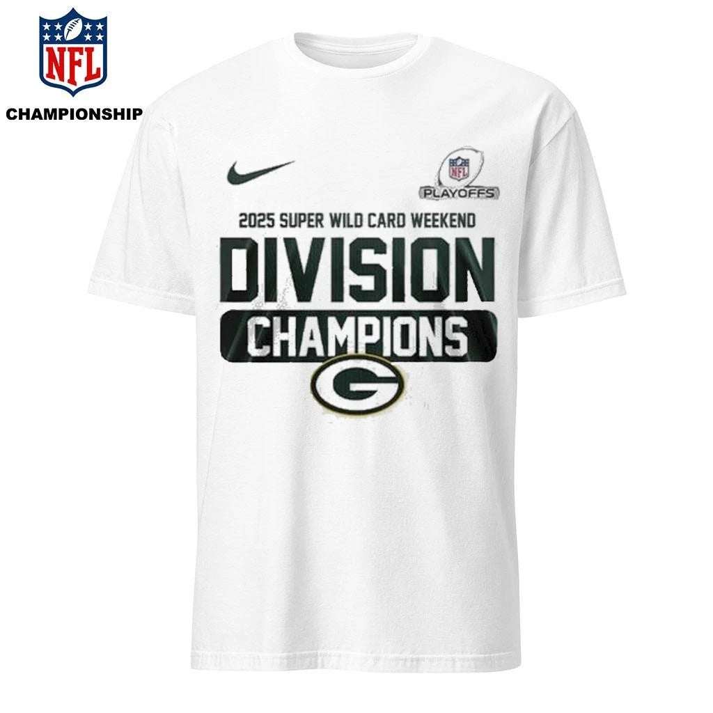 Green Bay Packers Playoffs 2025 Super Wild Card Weekend Division Champions Shirt