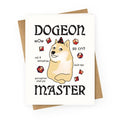 Dogeon Master Doge DM Greeting Card