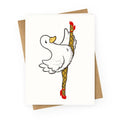 Duck Dance Pin-up Legs Greeting Card