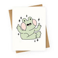 Flicky Frog  Greeting Card