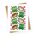 Frogs and Hogs  Greeting Card