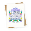 Physically Mentally Emotionally Exhausted Greeting Card