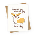 Roses are Gray Violets are Gray Greeting Card
