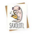 Saxolotl Greeting Card