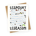Ssspooky Ssseason Snake  Greeting Card