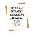 World's Okayest Dungeon Master Greeting Card