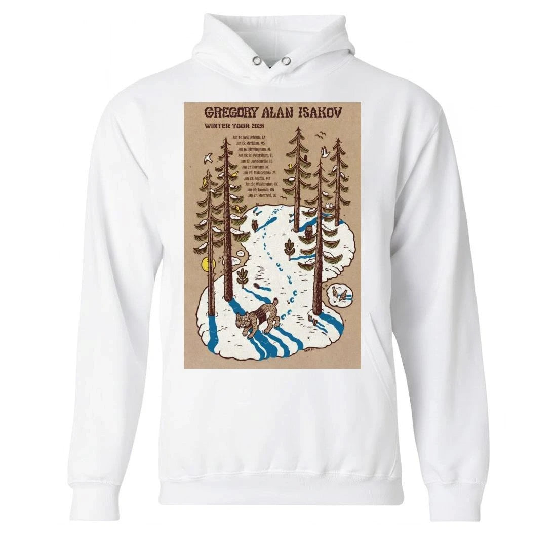 Gregory Alan Iskov Winter Tour 26 Poster Shirt