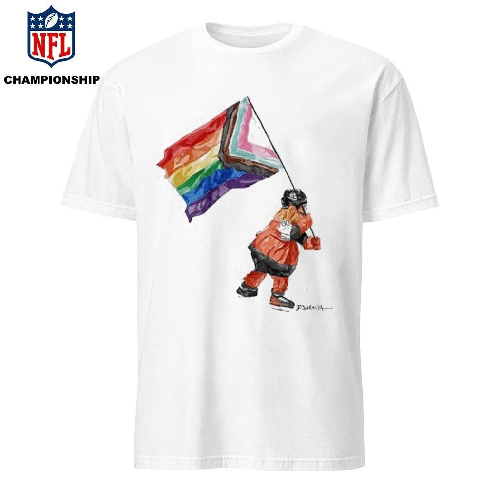 Gritty Mascot Pride Flag Shirt