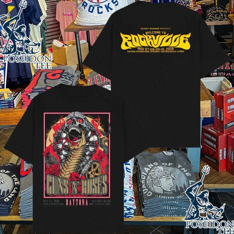 Guns N’ Roses May 7 2026 Welcome To Rockville Festival Daytona Beach Fl T-shirt