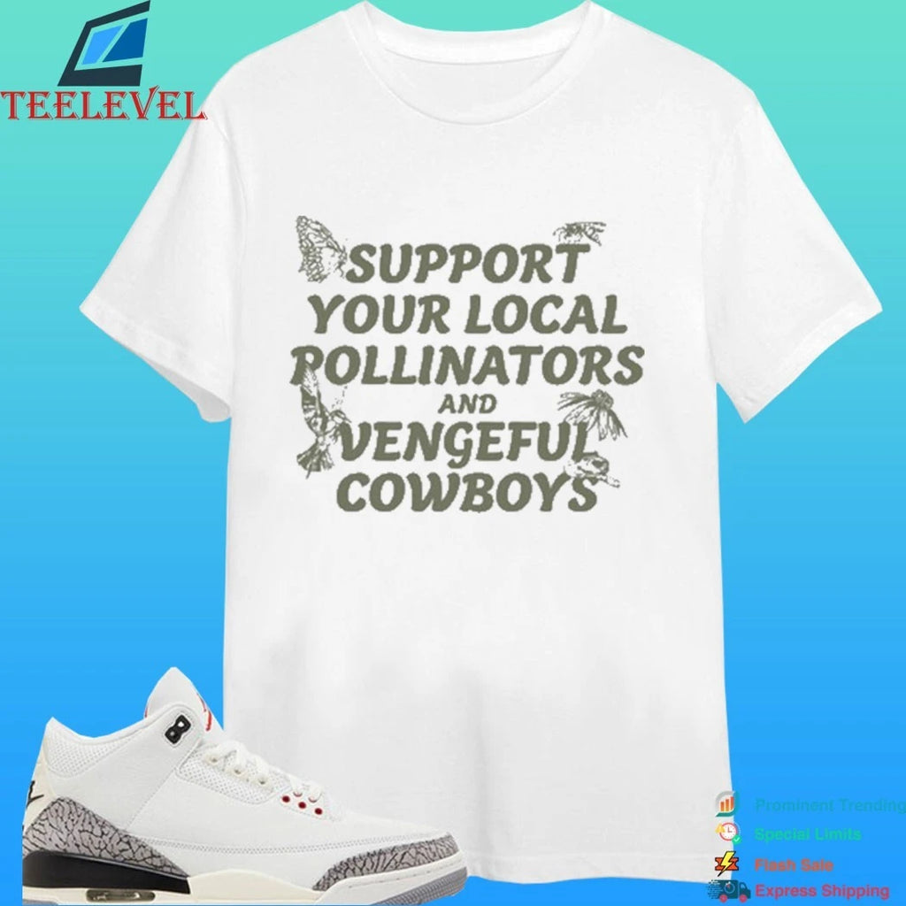 Hangman Adam Page Support Your Local Pollinators And Vengeful Cowboys Shirt