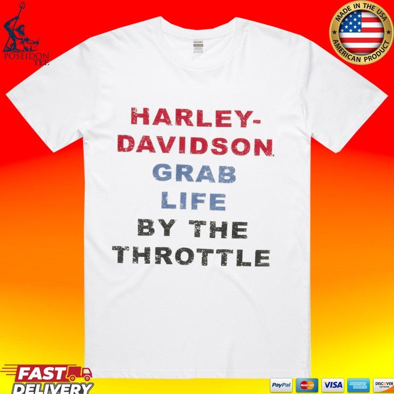 Harley Davidson Grab Life By The Throttle T-shirt