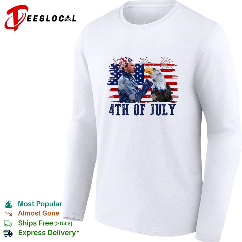 harlie Kelly Rock flag and Eagle 4th Of July Patriotic Eagle comedy shirt