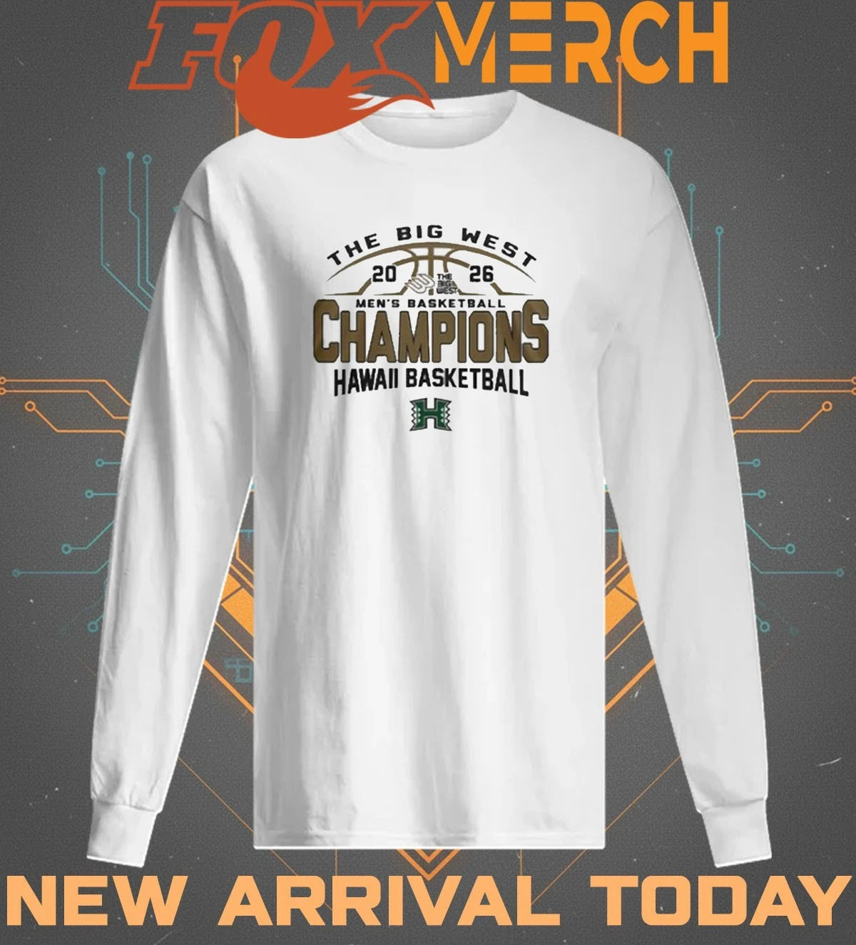 Hawaii Basketball 2026 The Big West Credit Union 1 Men’s Basketball Champions t-shirt
