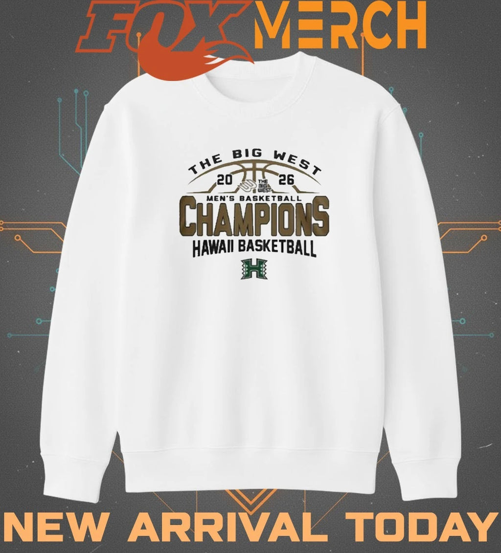 Hawaii Basketball 2026 The Big West Credit Union 1 Men’s Basketball Champions t-shirt