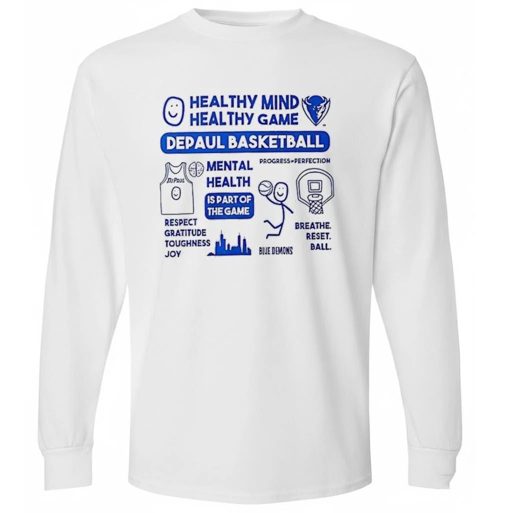 Healthy Mind Healthy Game Depaul Basketball Shirt