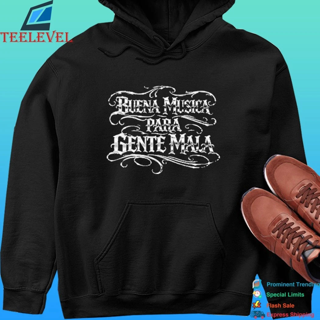Hellbent Records Buena Musica Para Gente Mala Chrome Shirt